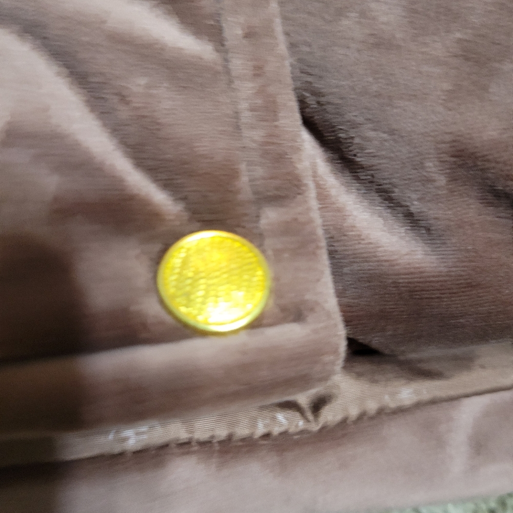 Velvet Puffer Jacket Isaac Mizrahi Small Large - Picture 11 of 16